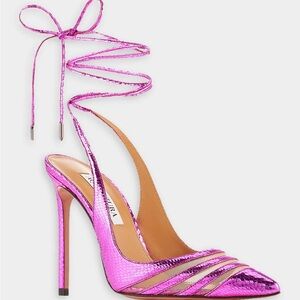 AQUAZZURA Unfaithful Pump 105 in Fuchsia Size 36/ 6